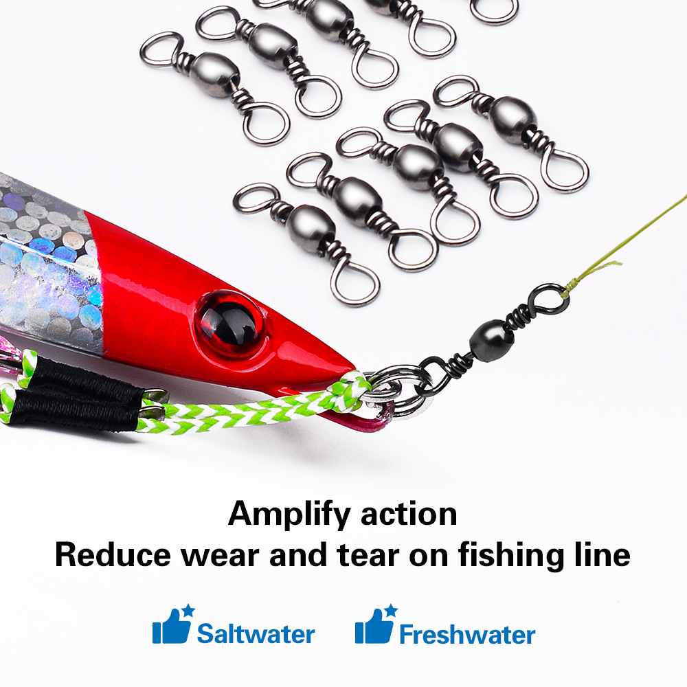 100Pcs Fishing Swivels Connect - Saltwater Line ulasan dan harga