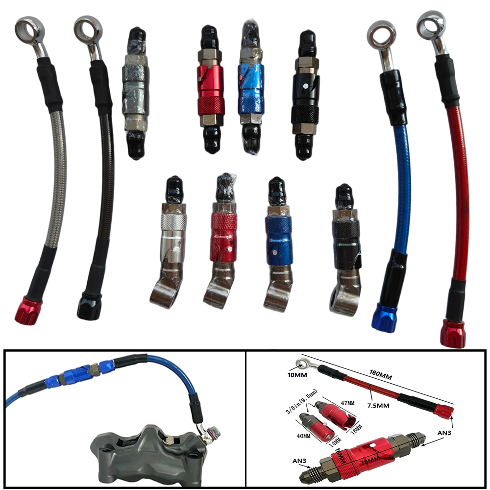 Motorcycle AN3 Quick Connect B - Braided Line ulasan dan harga